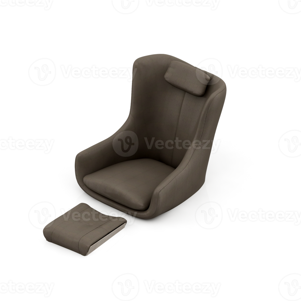 Isometric Armchair Isolated 3D render png