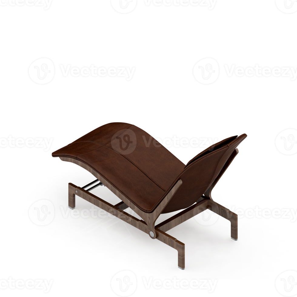 Isometric Chair 3D isolated rendering png