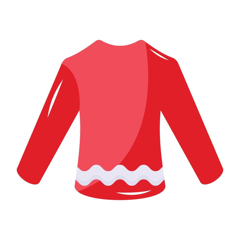 A handy flat icon of sweater vector