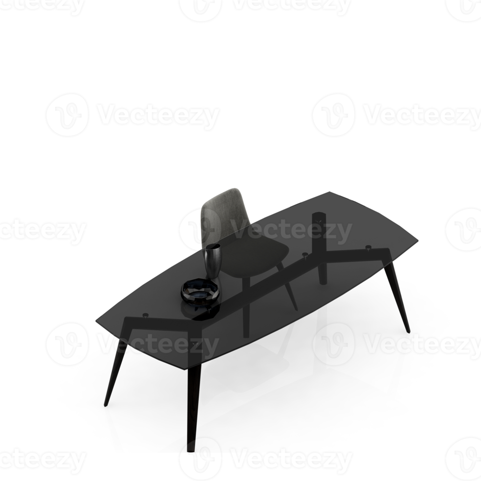 Isometric Table 3D render png