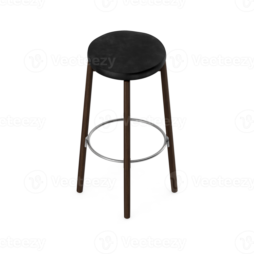 Isometric Chair 3D isolated rendering png