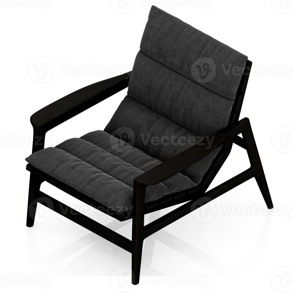 Isometric Chair 3D isolated rendering png