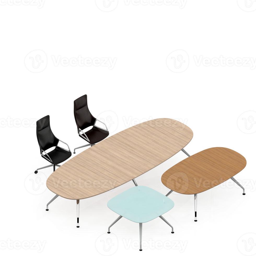 Isometric Table 3D render png