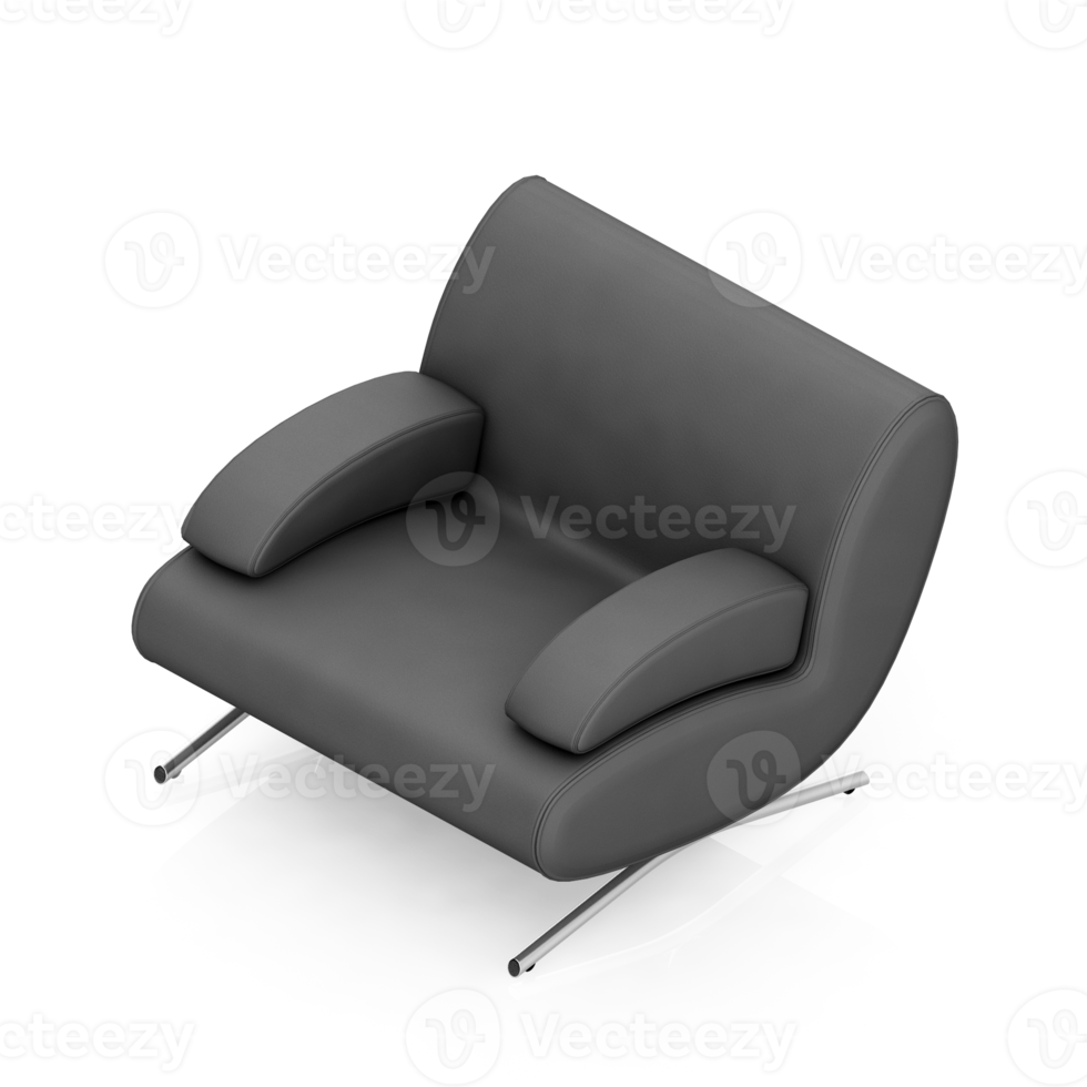 isometrisk fåtölj isolerat 3d framställa png