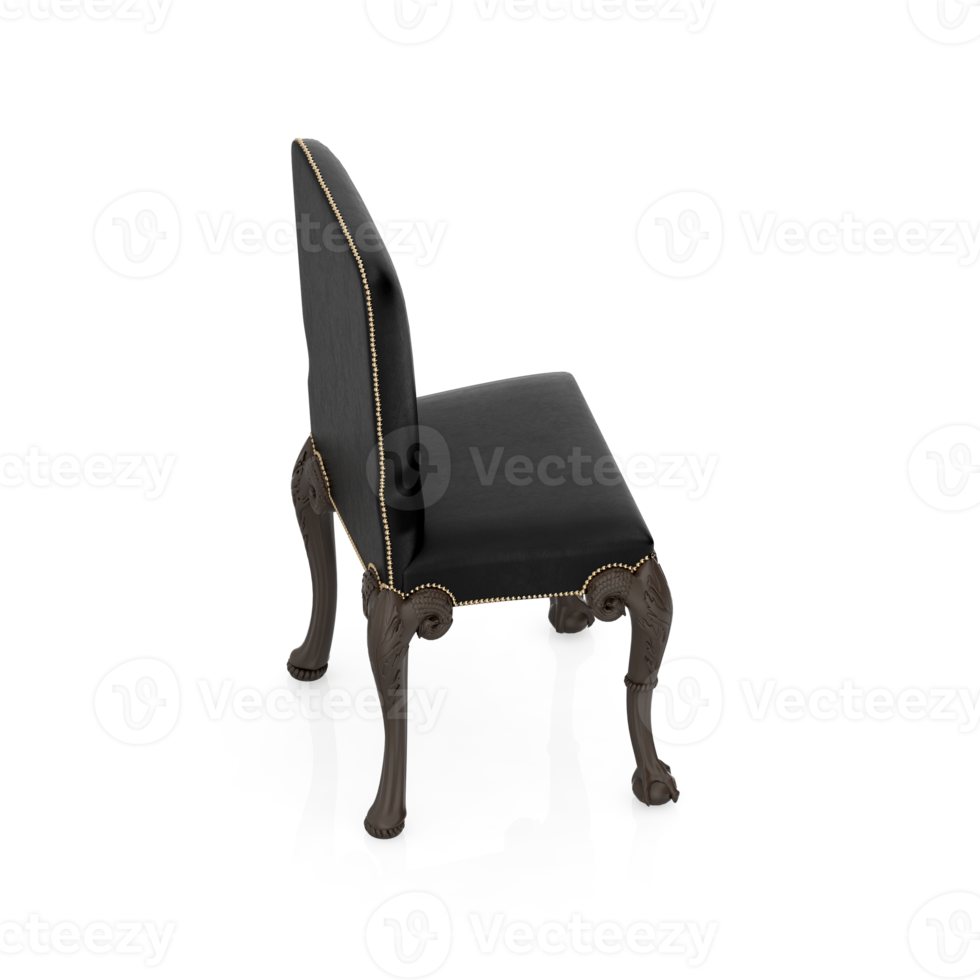Isometric Chair 3D isolated rendering png