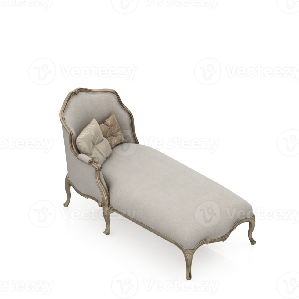 Isometric Armchair Isolated 3D render png