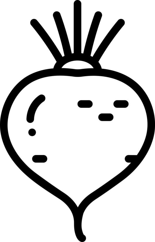 line icon for beetroot vector