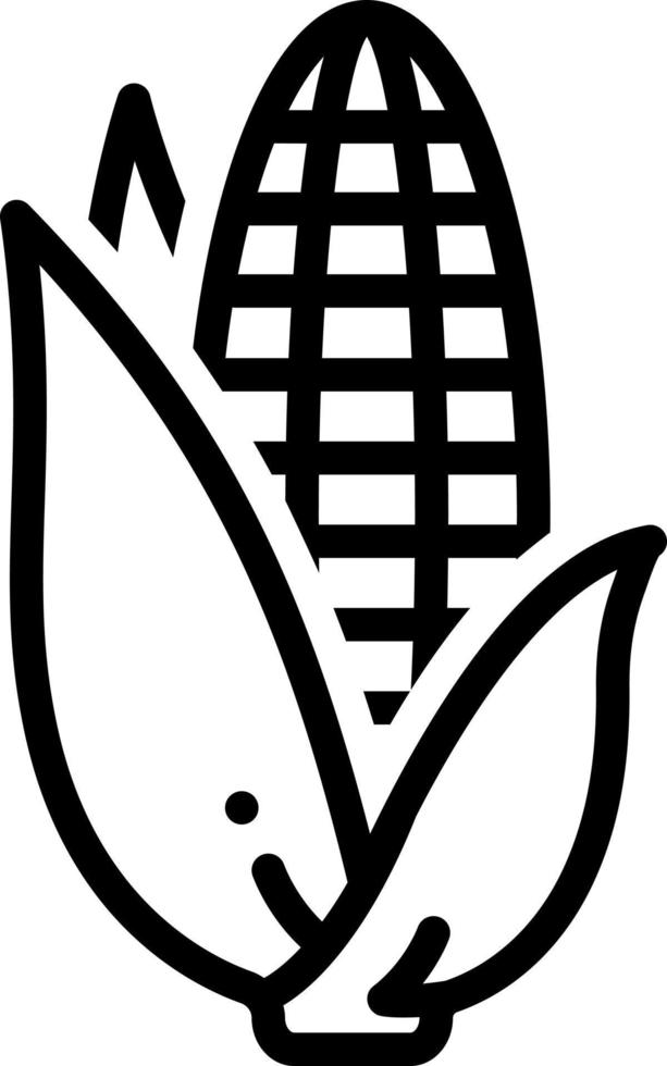 line icon for corn vector