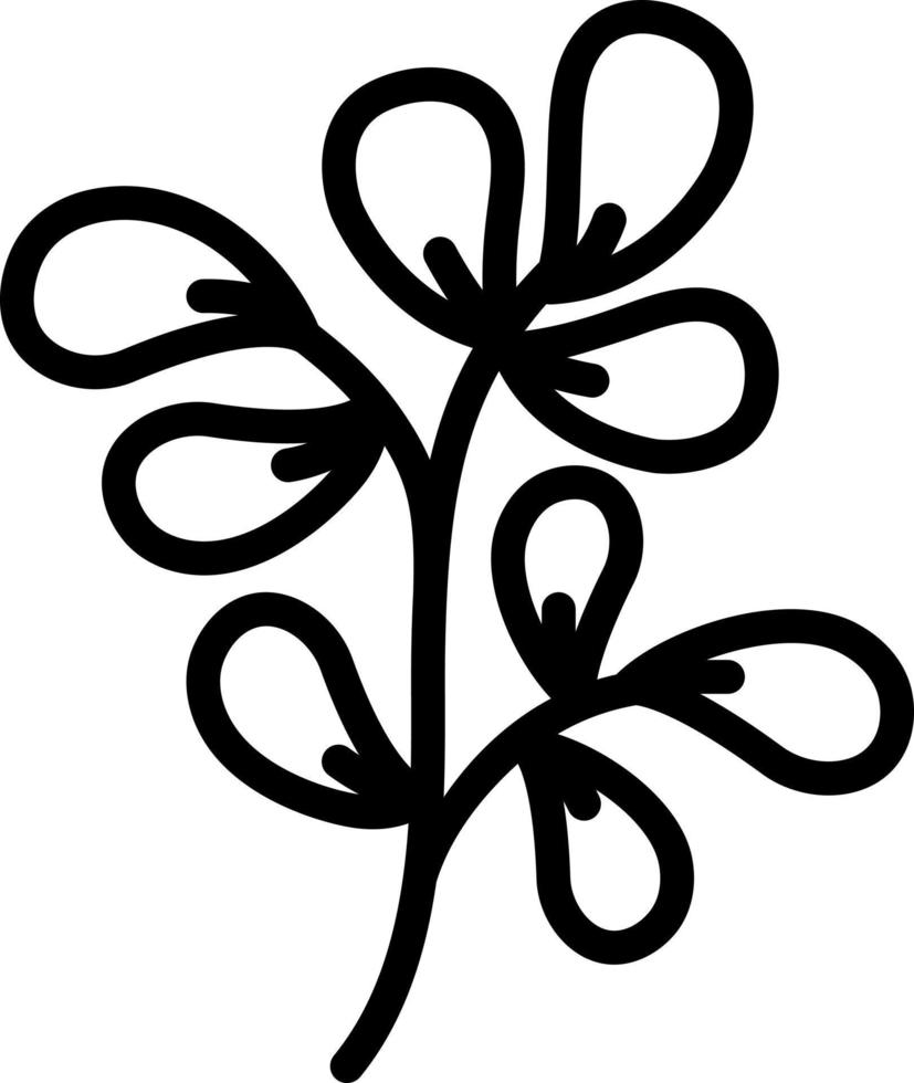 line icon for fenugreek vector
