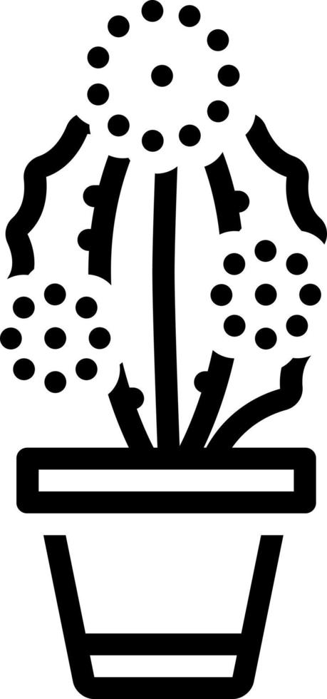 line icon for prickly pear vector