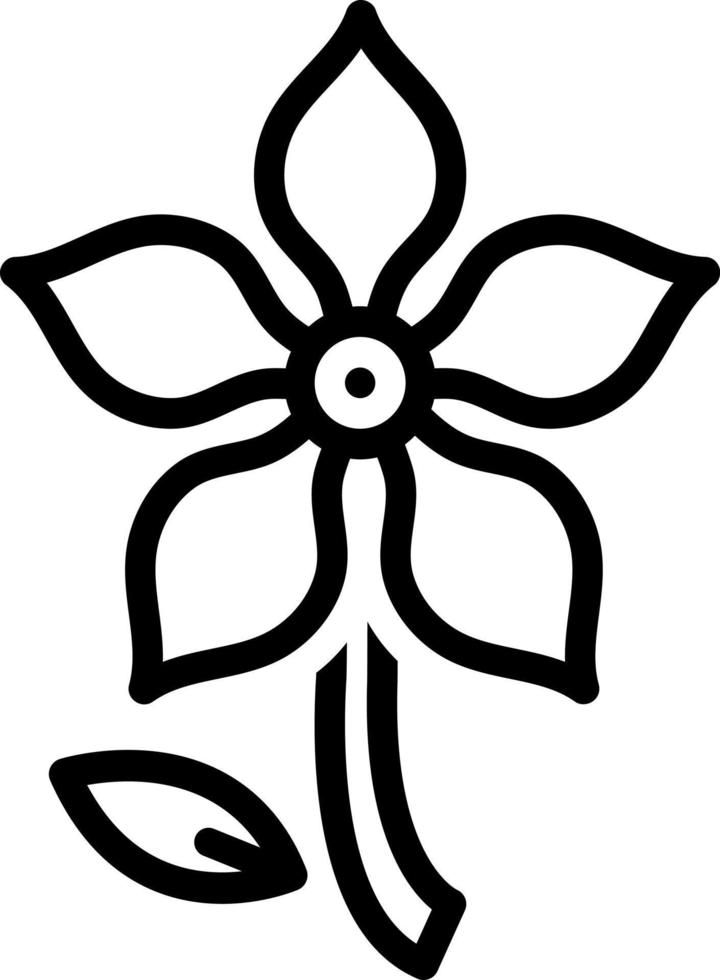 line icon for periwinkle vector