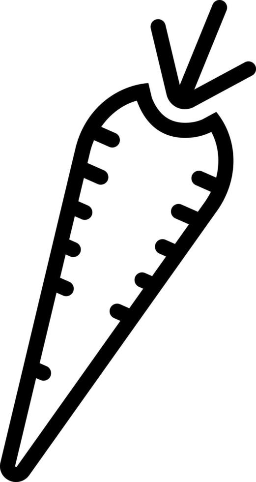 line icon for carrot vector