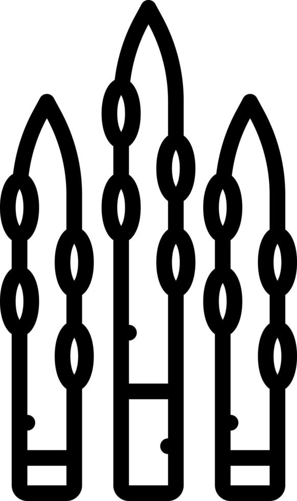 line icon for asparagus vector