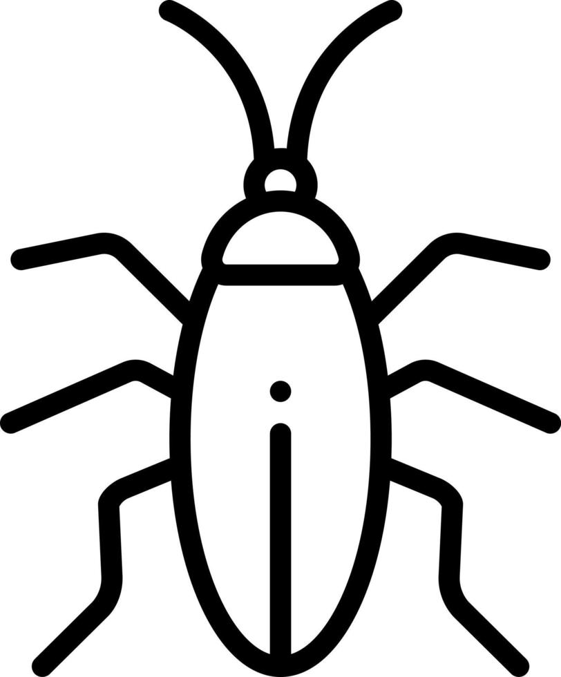 line icon for cockroach vector