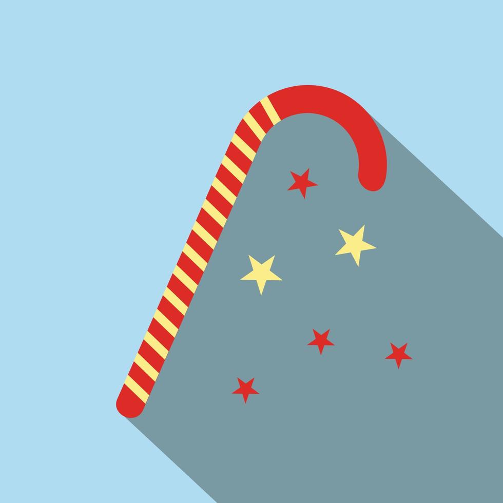 Christmas candy icon flat vector