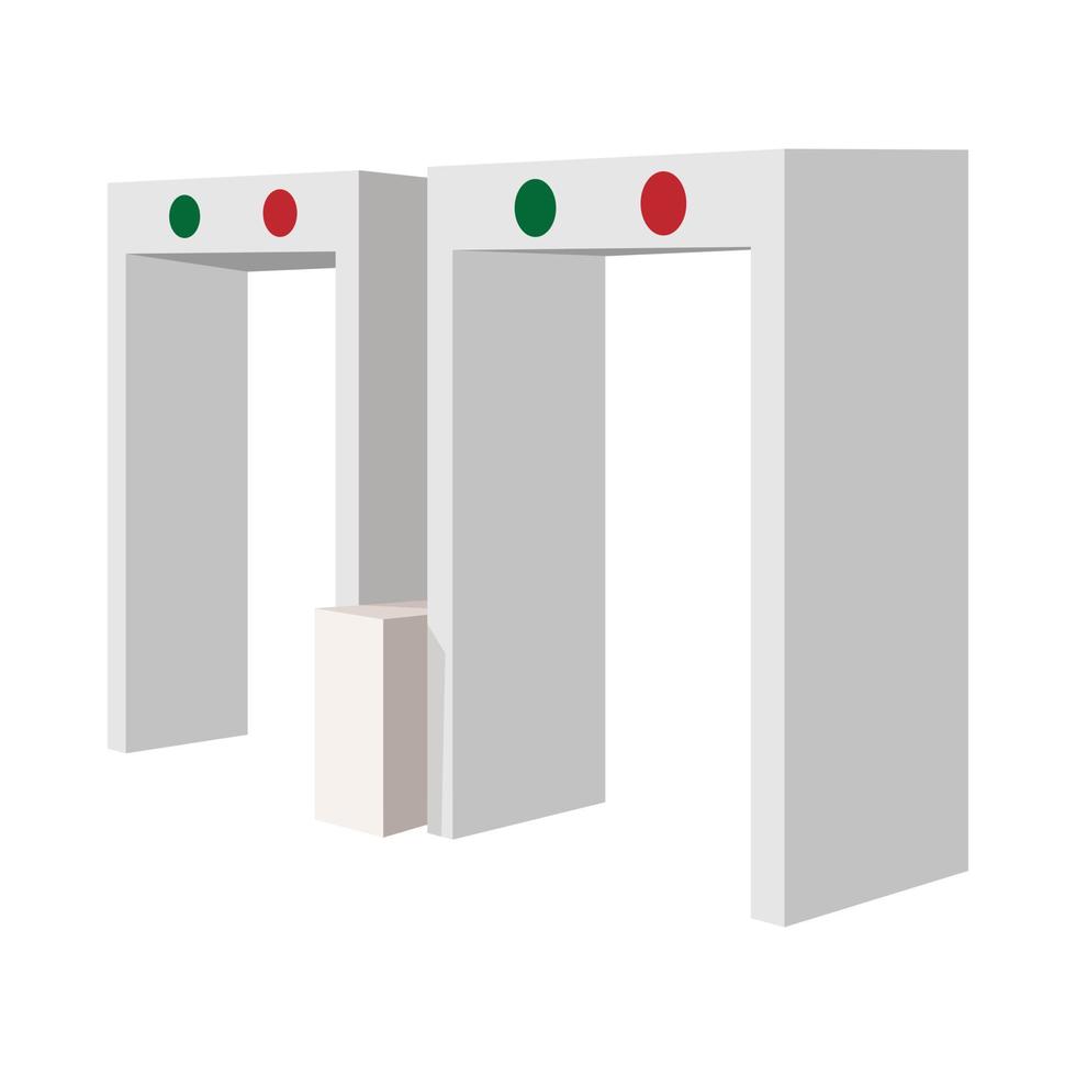 Metal detector cartoon icon vector
