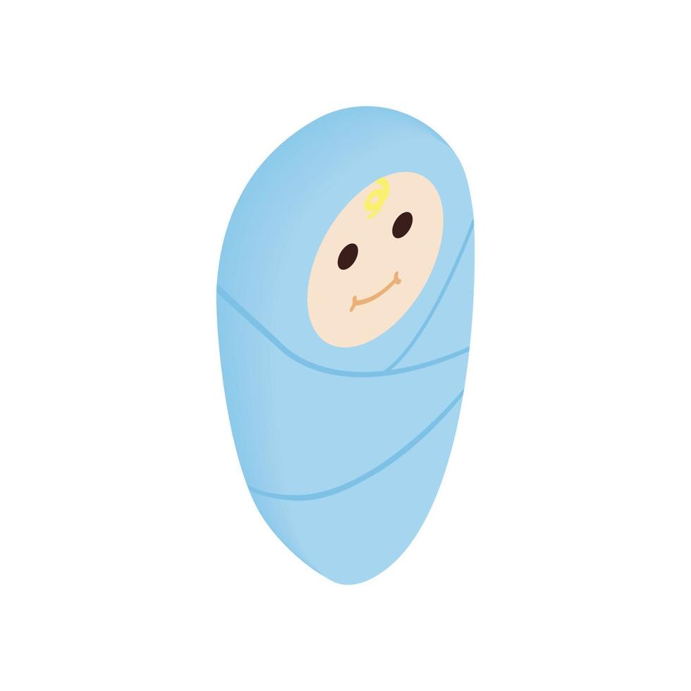 Infant wrapped in swaddling clothes 14169366 Vector Art at Vecteezy