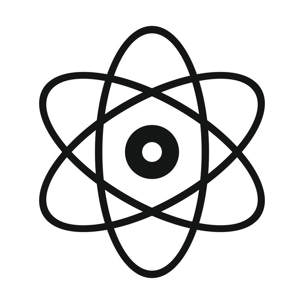 Atom modern simple icon vector