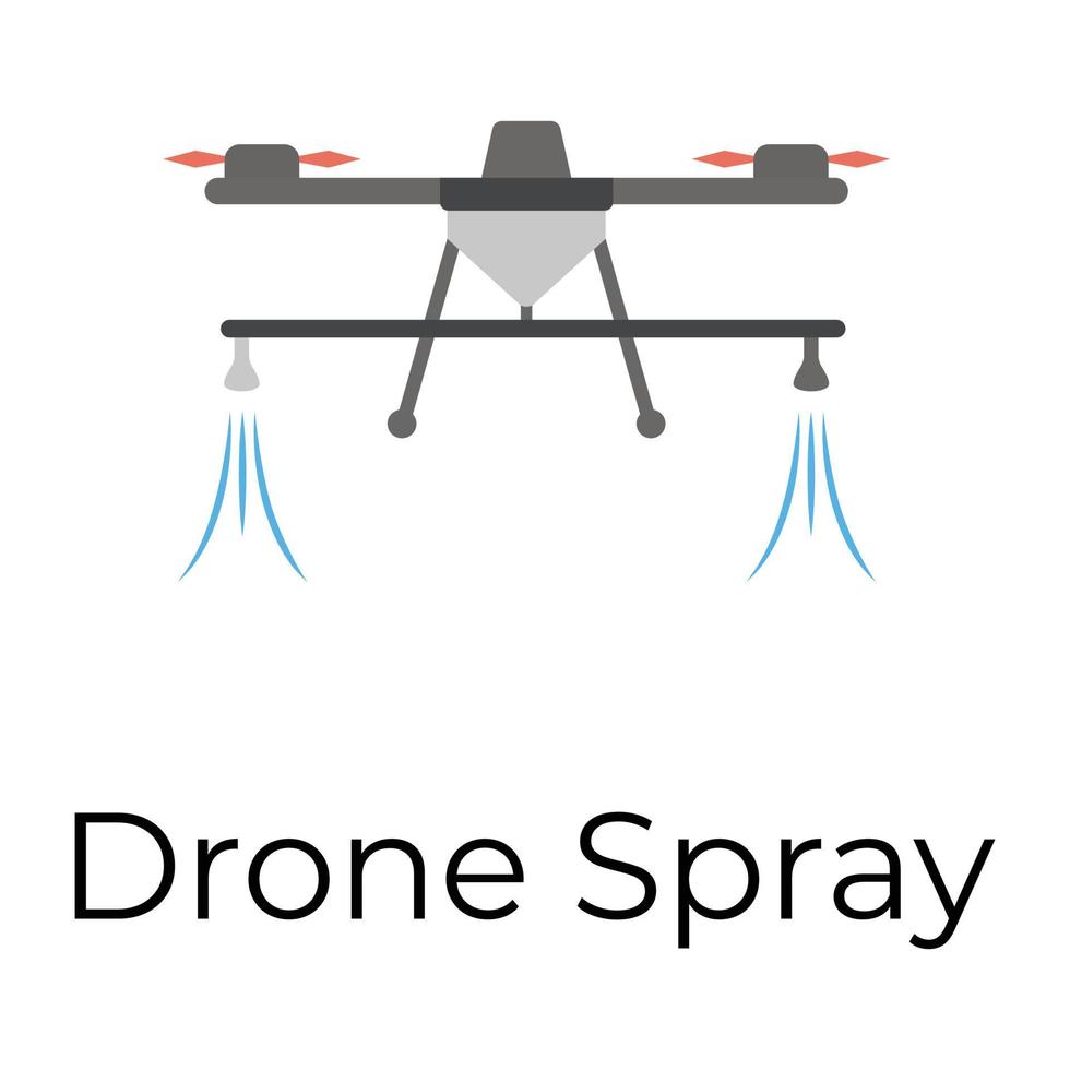 Trendy Drone Spray vector