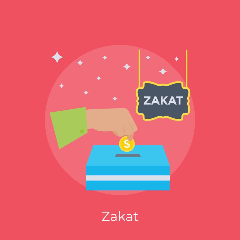 Trendy Zakat Concepts vector