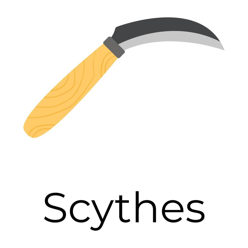 Trendy Scythes Concepts vector