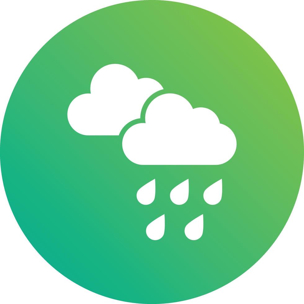 ilustración de diseño de icono de vector de lluvia