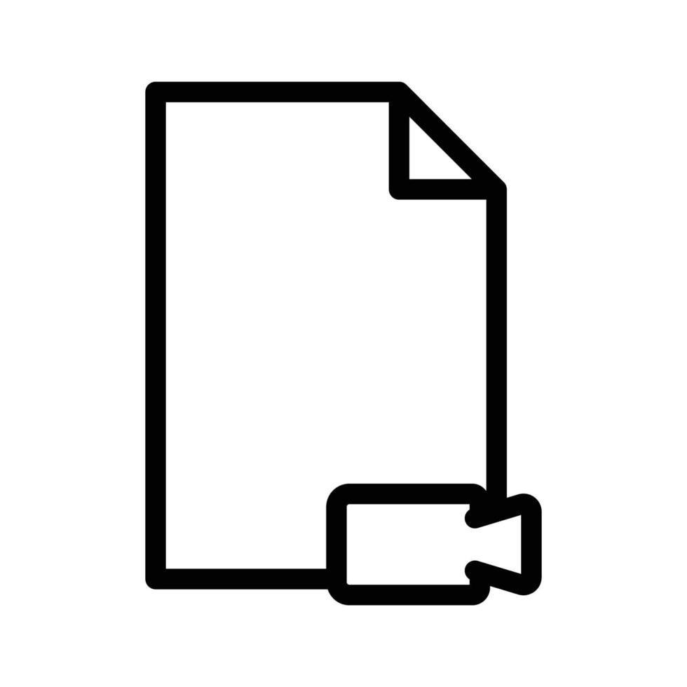 ilustración de icono de línea de papel con cámara de video. adecuado para el icono de archivo de video. icono relacionado con documento, archivo. diseño vectorial simple editable. píxel perfecto a 32 x 32 vector