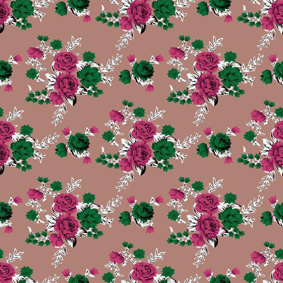 Seamless floral pattern with tropical flowers, watercolor. Vector illustration. ready for print. pattern design.