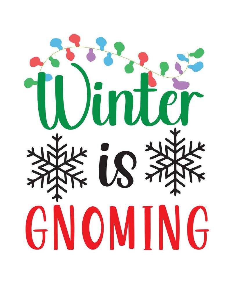 Typography winter t shirt template design. vector