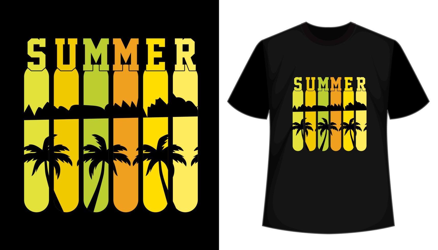 Summer vector T shirt design