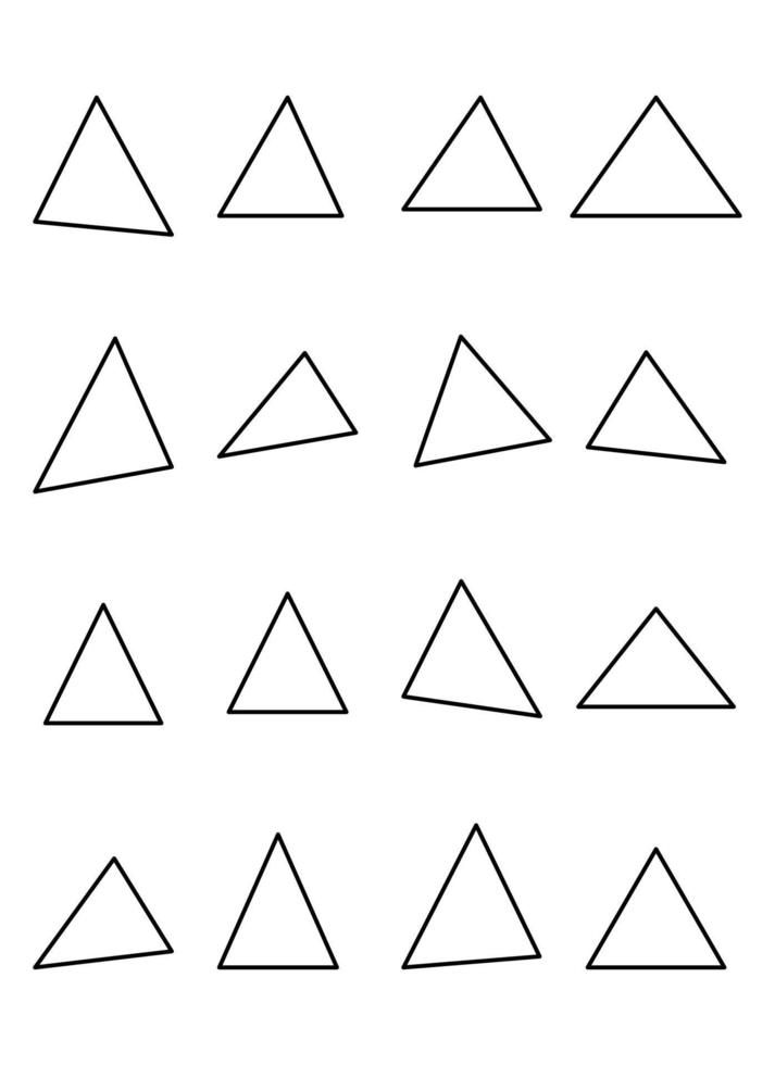 triangle vector design illustration isolated on white background