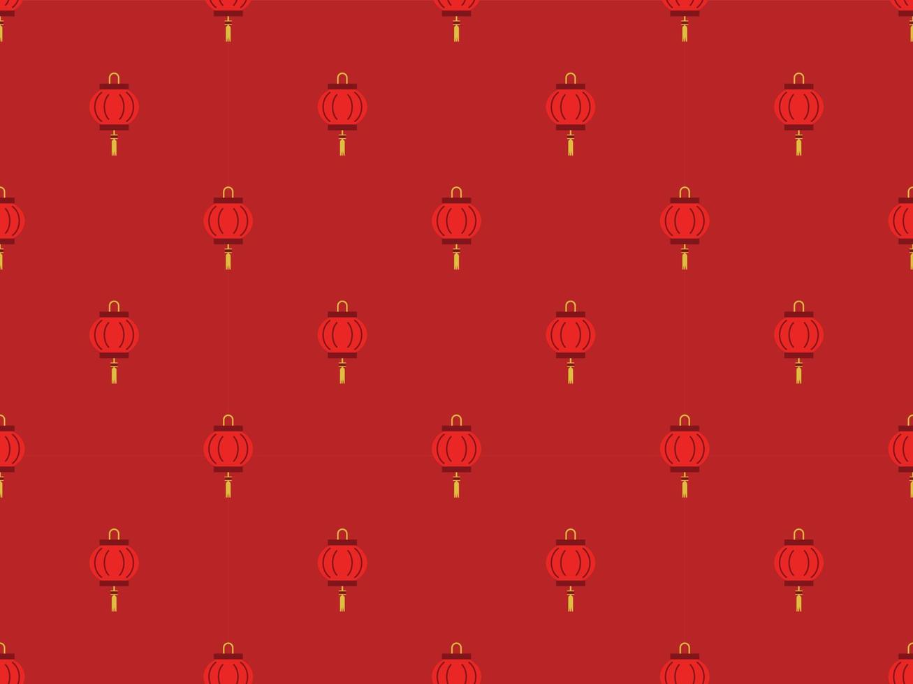 chinese new year traditional background zodiac japanese vector pattern seamless rich  red lunar cny