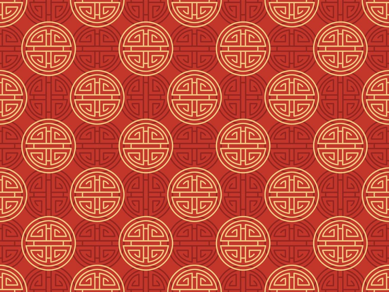 chinese new year traditional background zodiac japanese vector pattern seamless rich red lunar cny