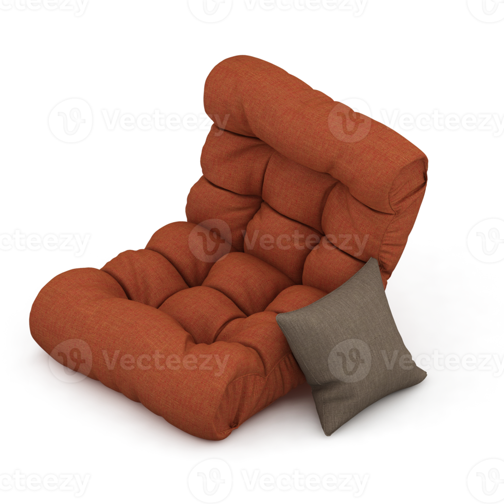 Isometric Armchair Isolated 3D render png