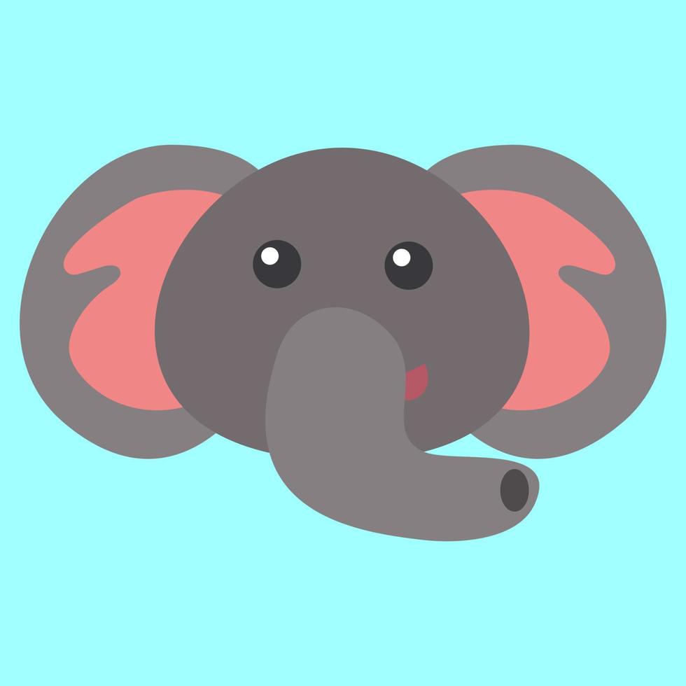 Cute animals, forest, farm, domestic, polar in cartoon style. Giraffe, elephant, crab, rabbit, fox, chick, deer, hippo, lion, zebra vector