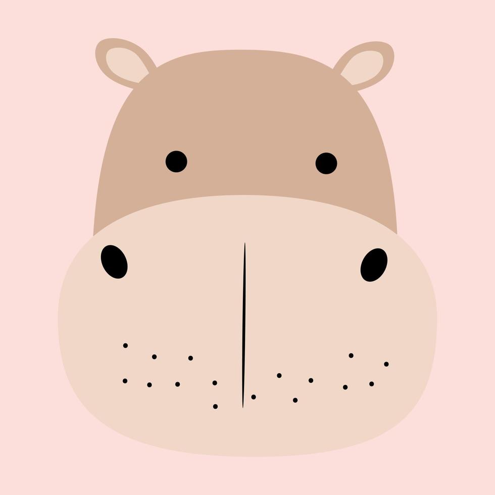 animales lindos, bosque, granja, doméstico, polar en estilo de dibujos animados. jirafa, elefante, cangrejo, conejo, zorro, pollito, ciervo, hipopótamo, león, cebra vector