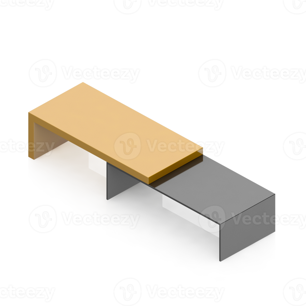 Isometric Cabinet 3D render png