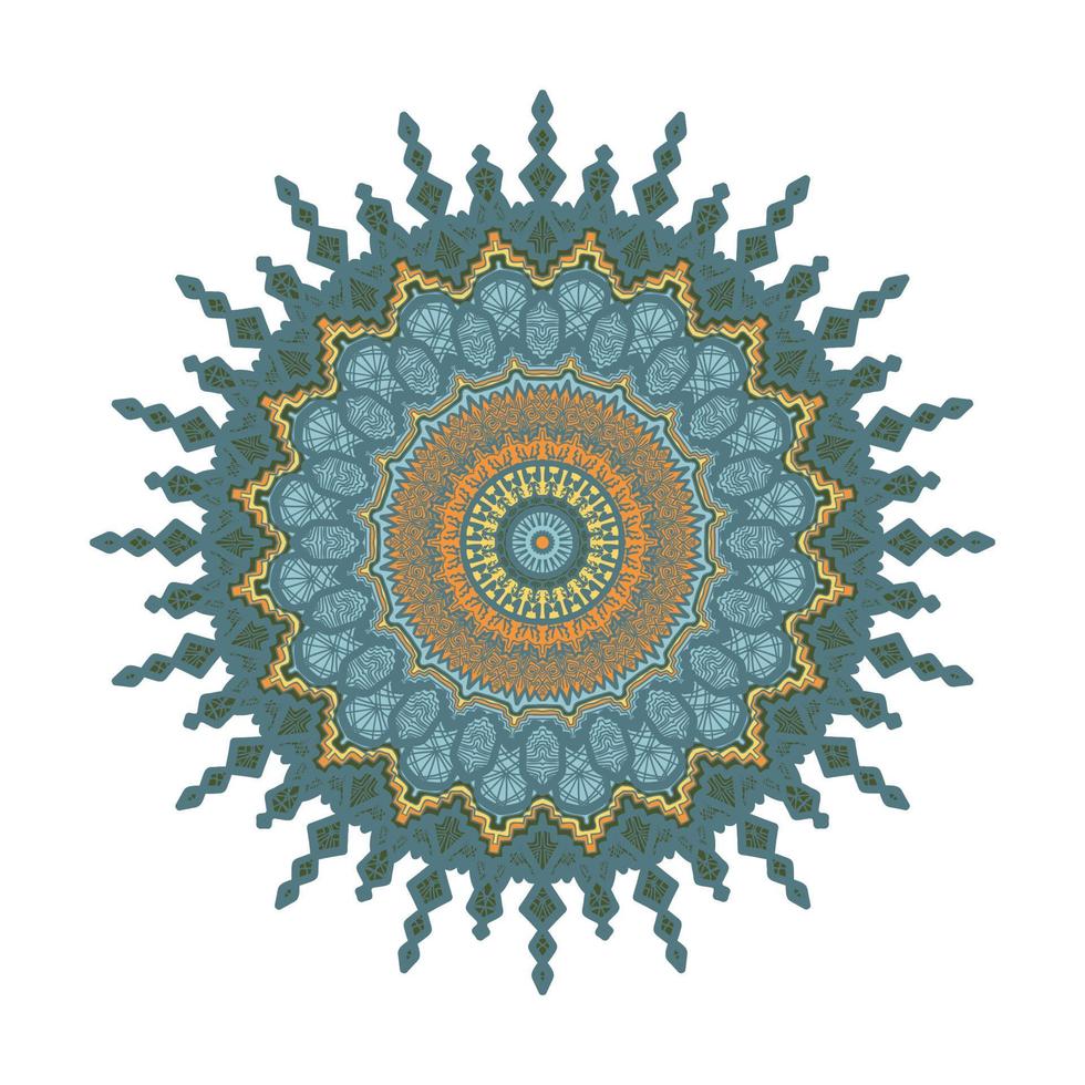 Mandala Line Template vector