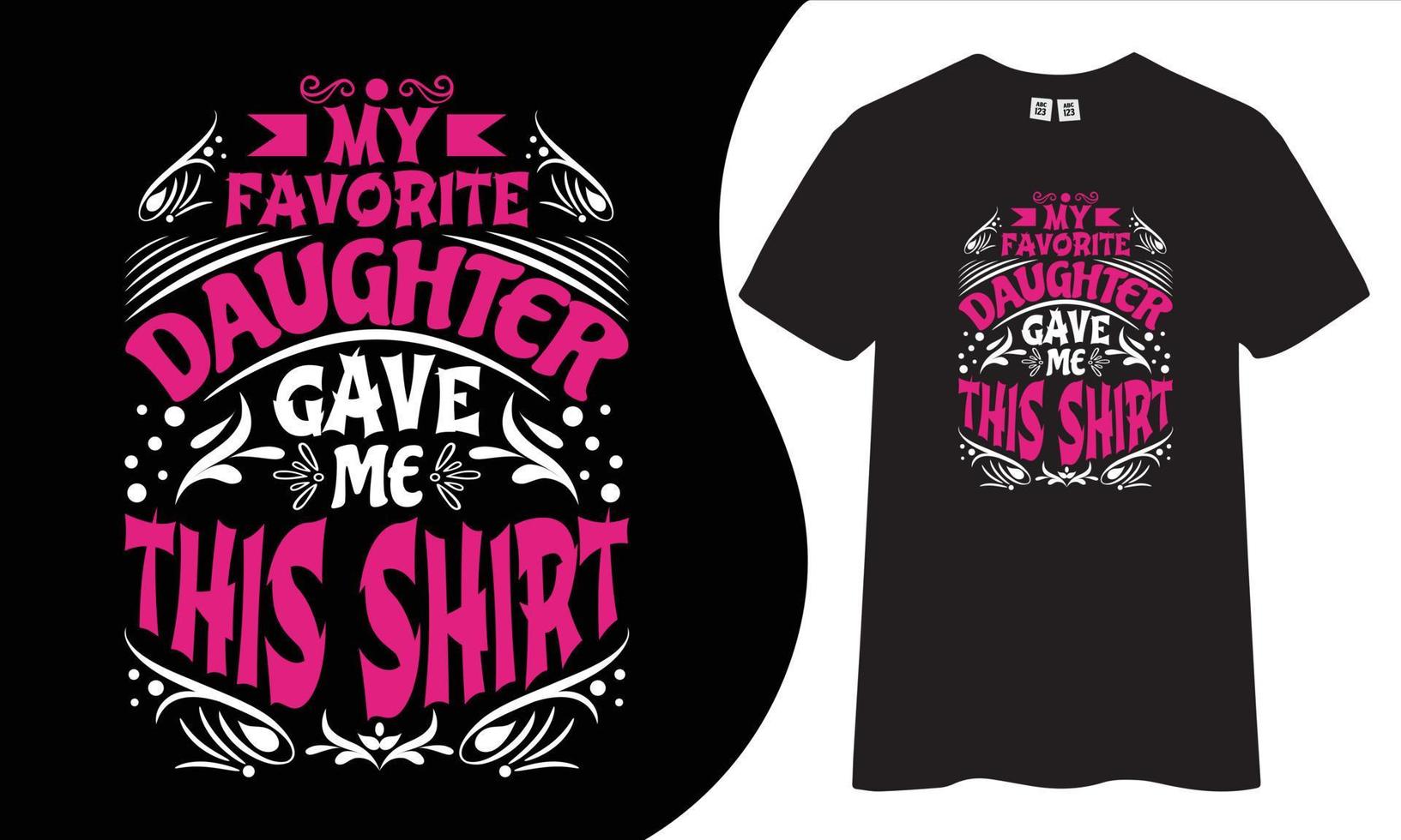 Dad typography t shirt design. vector