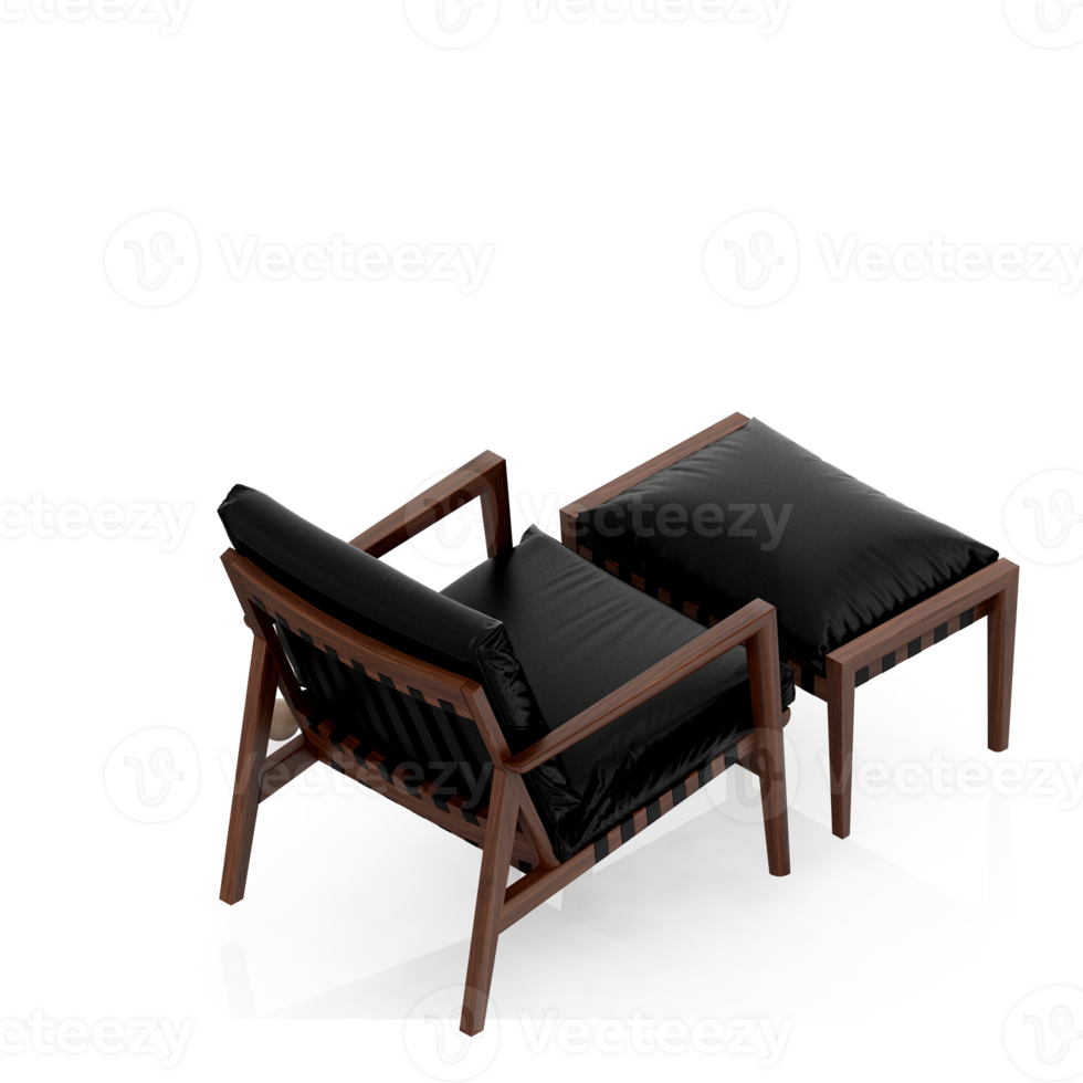 Isometric Armchair Isolated 3D render png