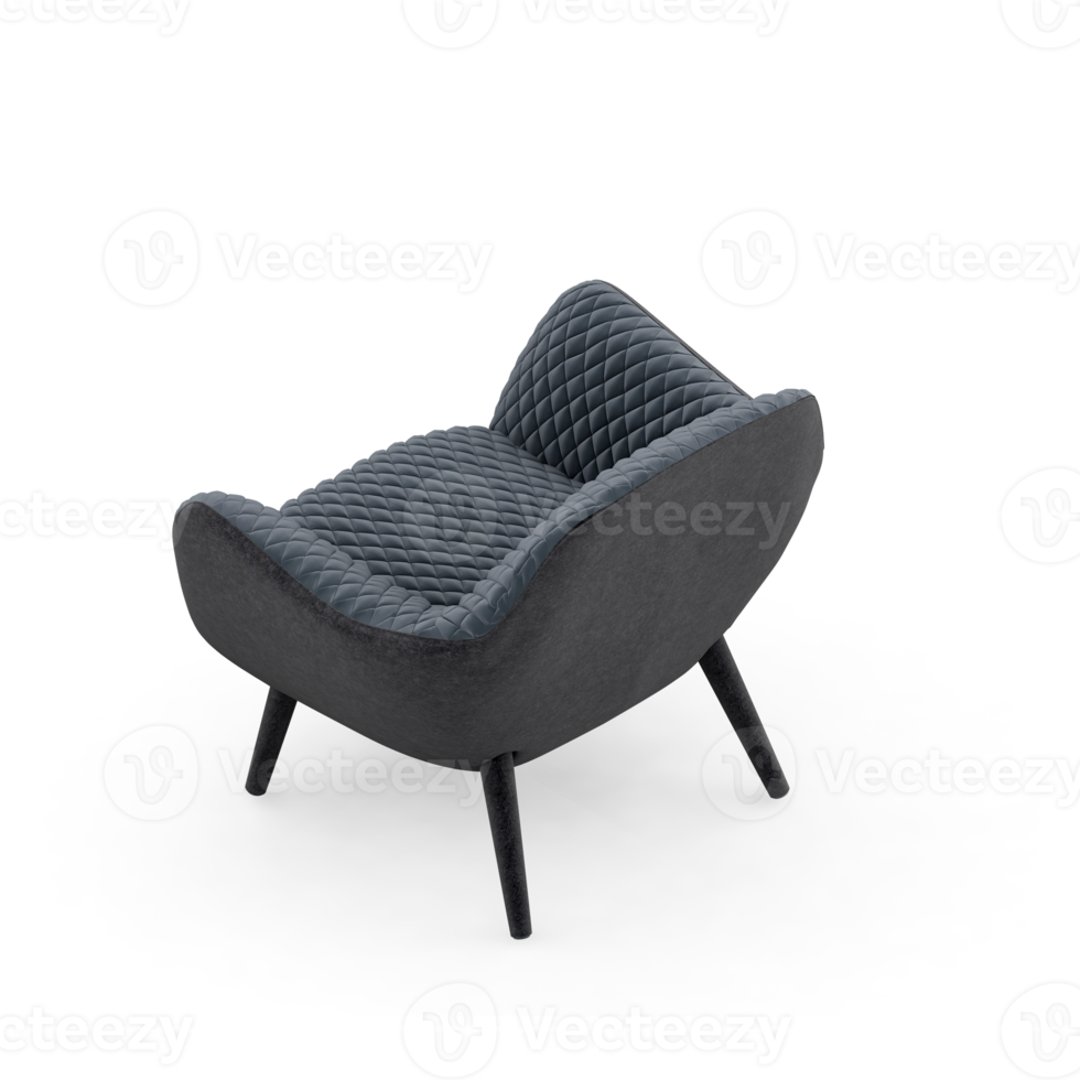 Isometric Armchair Isolated 3D render png