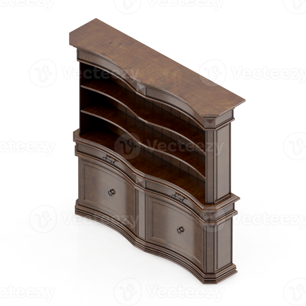 Isometric Cabinet 3D render png