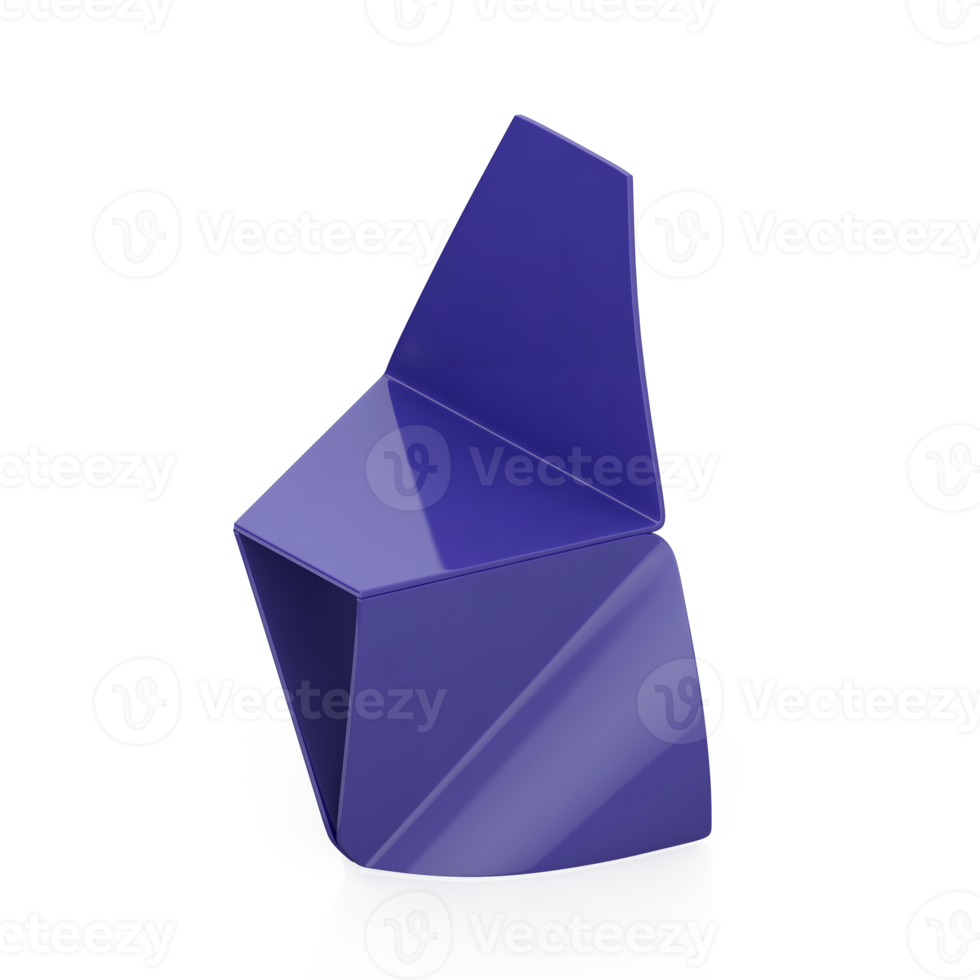 Isometric Chair 3D isolated rendering png