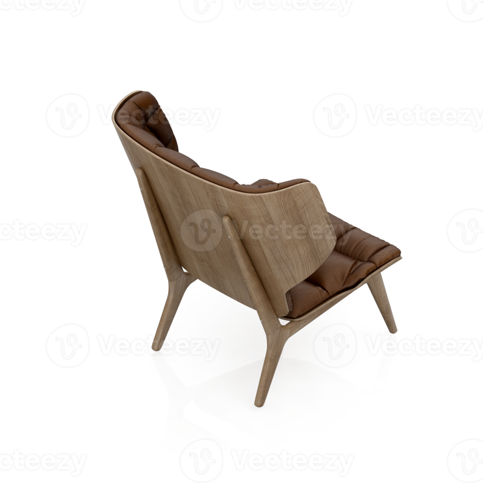 Isometric Chair 3D isolated rendering png