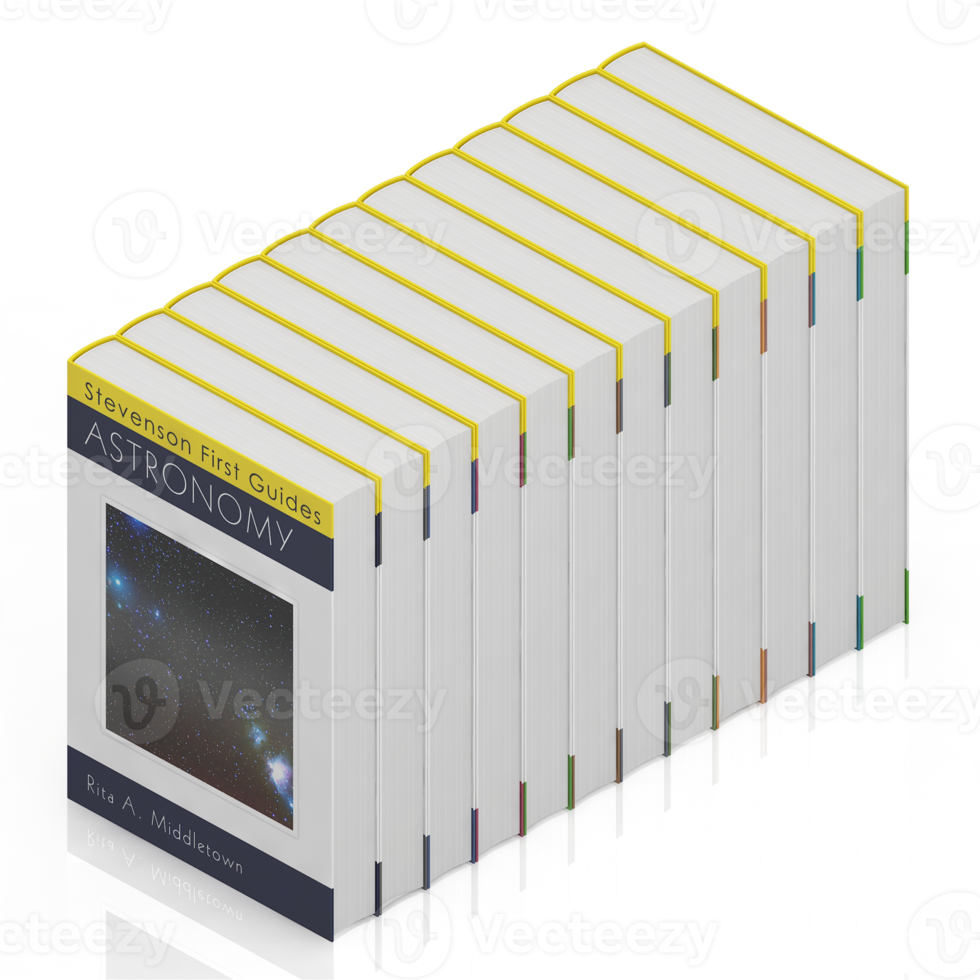 Isometric Books 3D render png