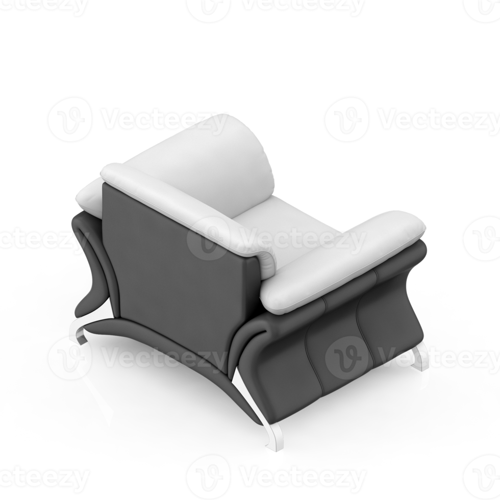 Isometric Armchair Isolated 3D render png