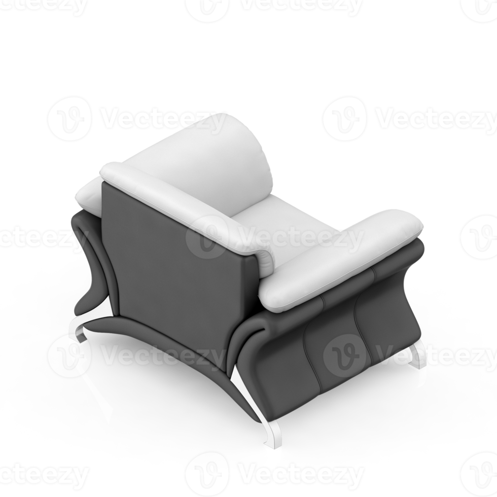 poltrona isométrica renderização 3d isolada png