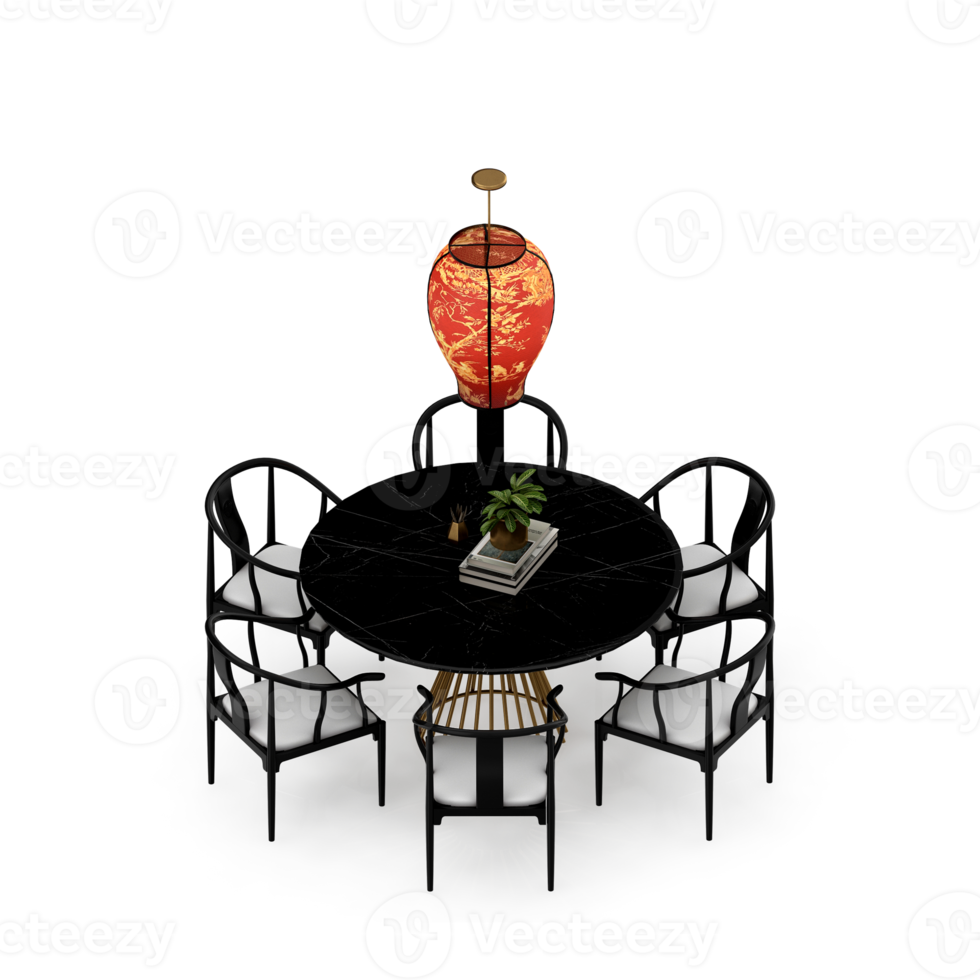 Isometric Table 3D render png
