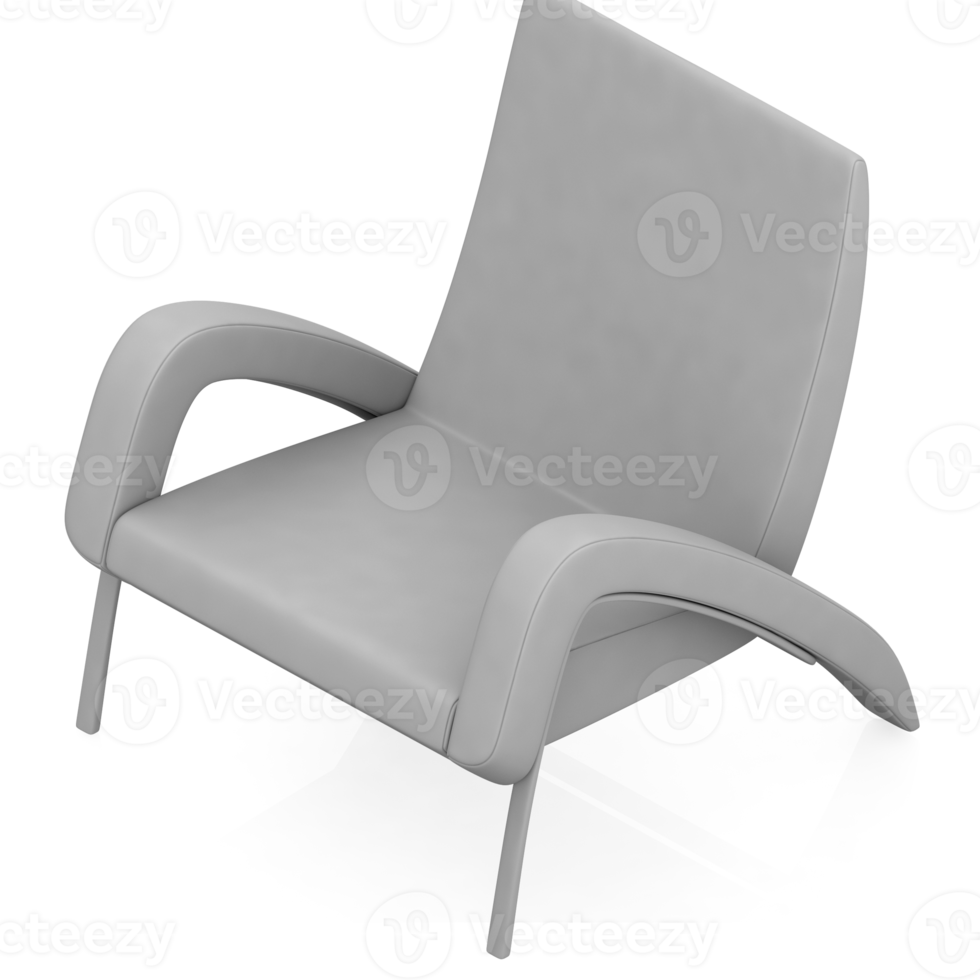 Isometric Armchair Isolated 3D render png