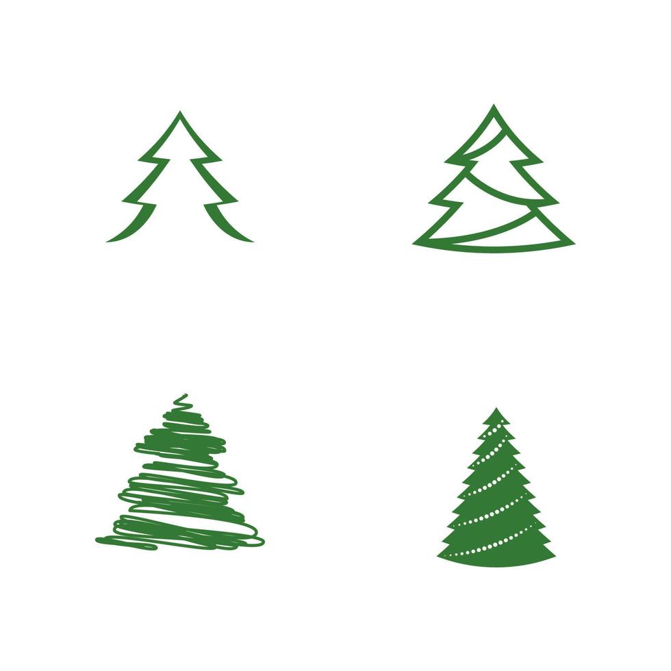 Cedar tree vector icon illustration